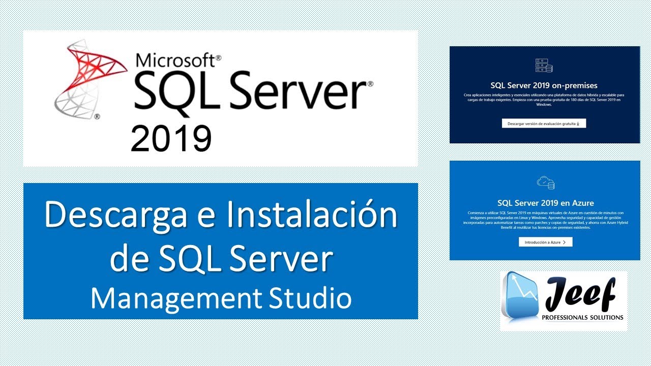 SQL Server 2019 - developer. Como instalar servidor de Base de datos y