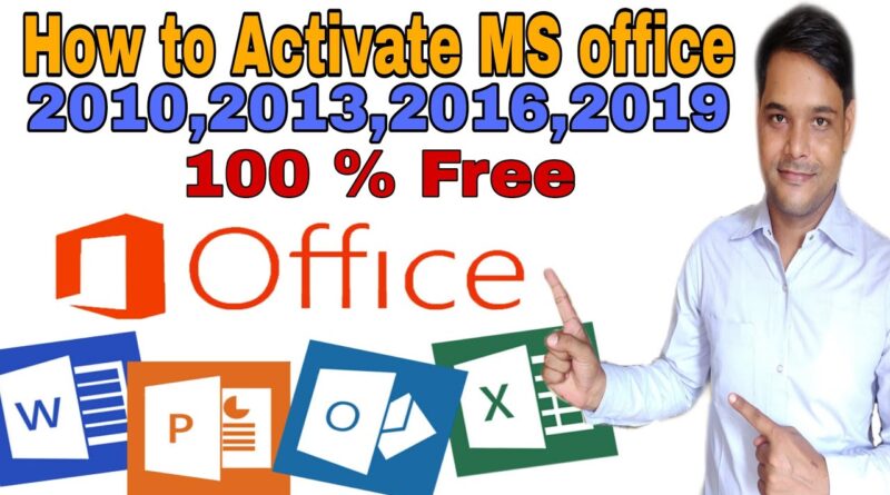 Activate Ms Office 200320072013201620172019 Without Product Key How To Activate Ms Office 6672