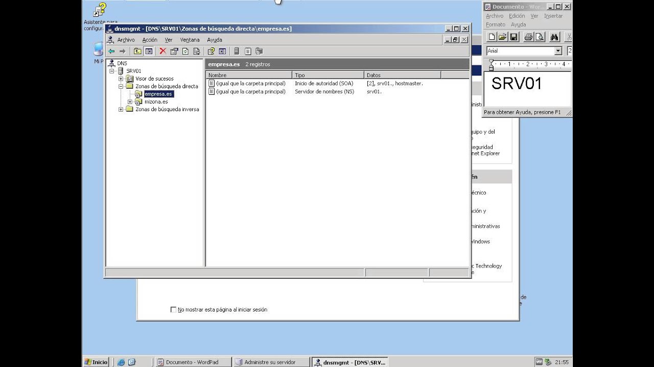 Настройка dns server windows 2003 server