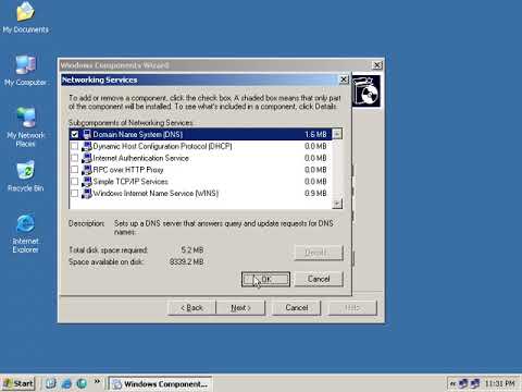 Настройка dhcp windows server 2003