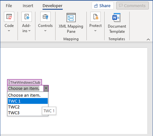 How To Create A Drop Down List In Word   1621075088 114 How To Create A Drop Down List In Word 500x445 