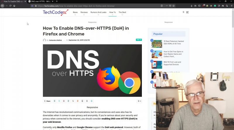 DNS Over HTTPS in Mozilla Firefox and Chrome Web Browsers  BENISNOUS