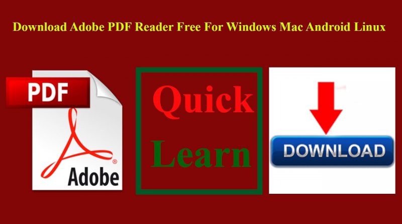adobe pdf reader free download windows 10 64 bit