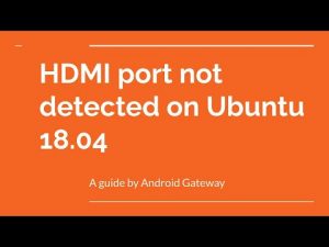 Ubuntu hdmi нет звука