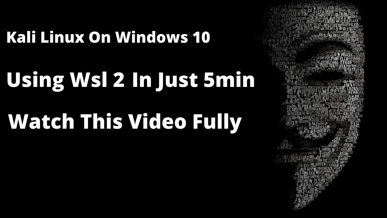 how to install kali linux on windows 10