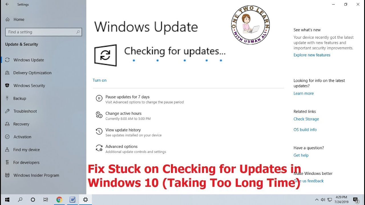 how to fix windows 10 update stuck on working on updates