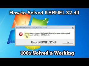 Kernel dll is missing ошибка