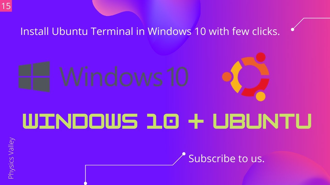 ubuntu installation windows 10