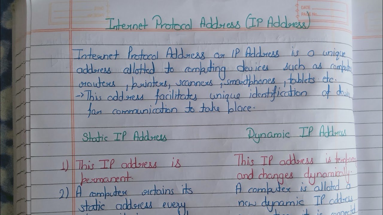 IP Address || Static IP Address vs Dynamic IP Address||Internet