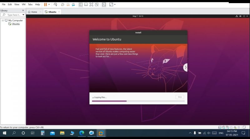 ubuntu vm full screen