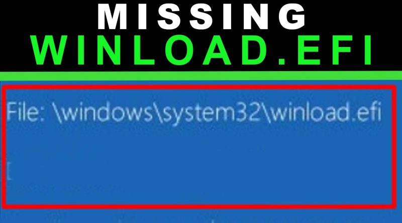 Winload efi ошибка при запуске windows 10