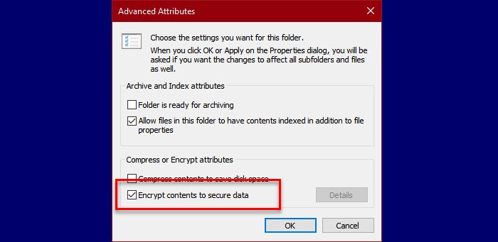 An Error Occurred Applying Attributes To The File In Windows 10