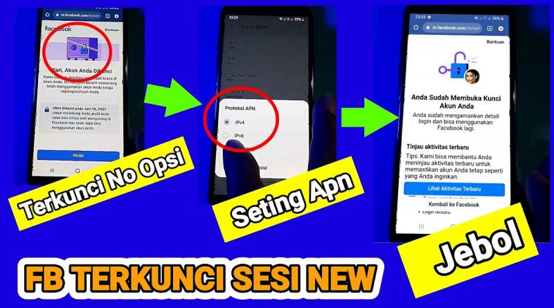 Atasi fb terkunci sesi new tidak ada pilihan opsi metode set apn - part