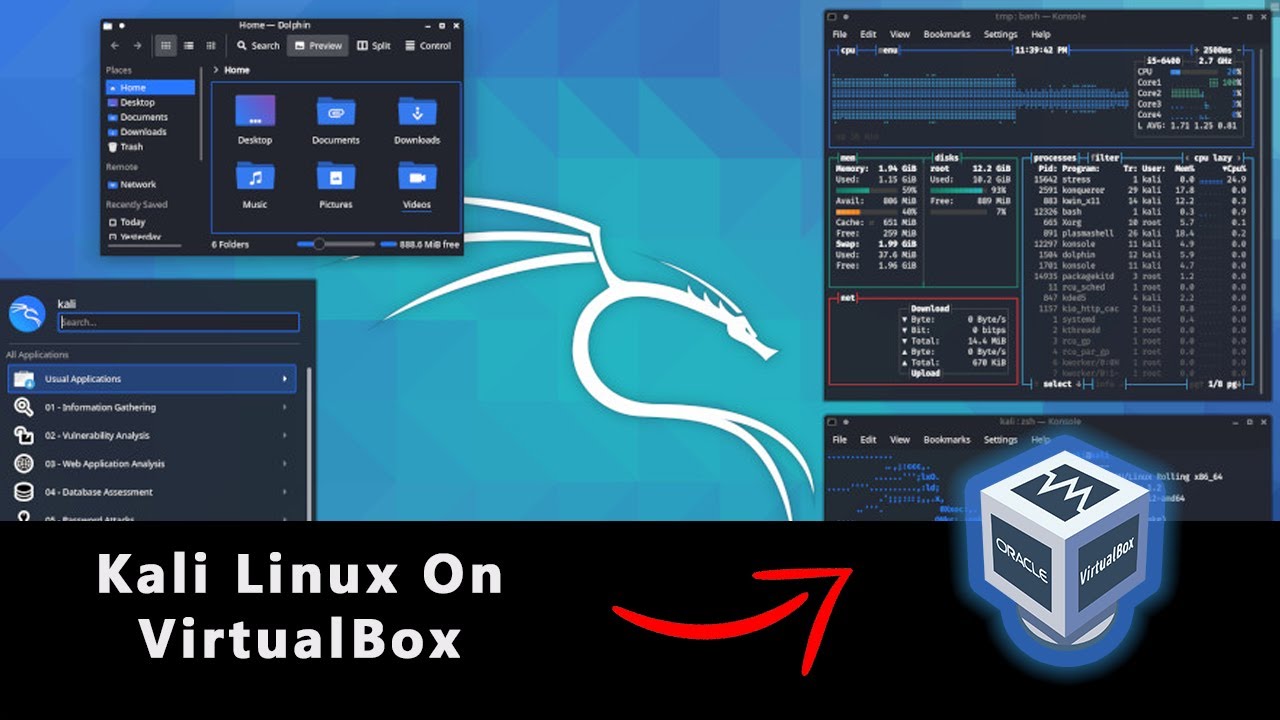 kali linux download on virtualbox