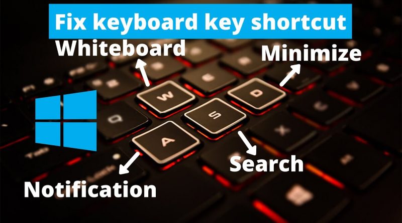 How to fix keyboard keys working as shortcut in windows 10 – BENISNOUS