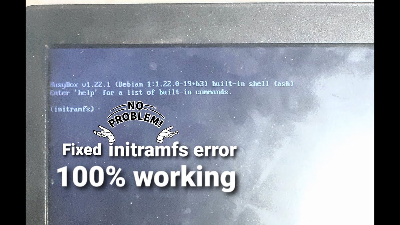 Initramfs Error In Ubuntu How To Fix Initramfs Error In Ubuntu Tami 100