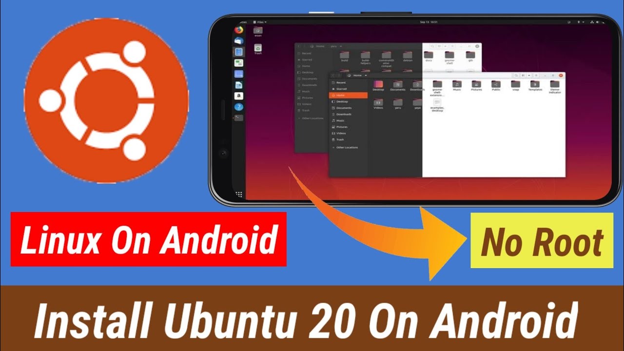 Install Ubuntu On Android How To Install Ubuntu On Android No Root Ubuntu 20 BENISNOUS