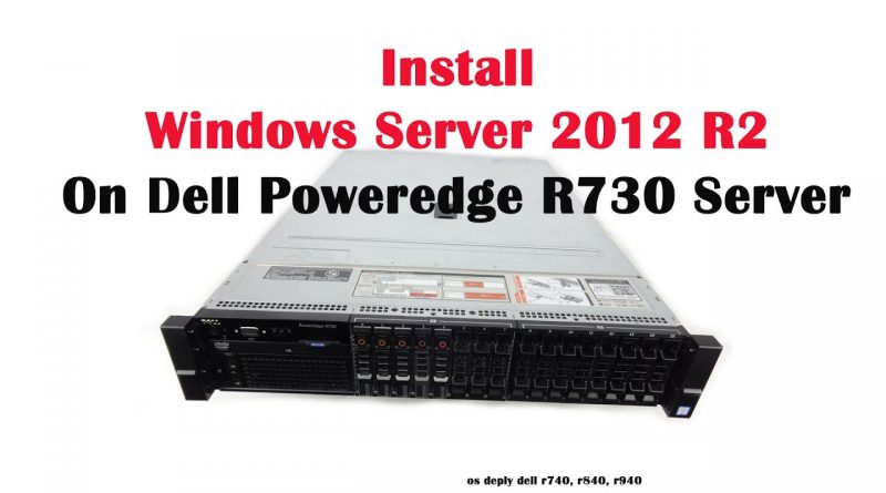 dell server install os from usb