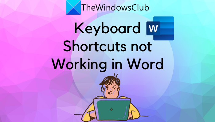 computer shortcuts not working