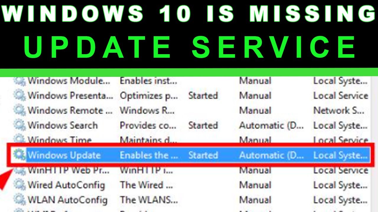 Fatally missing registry entries