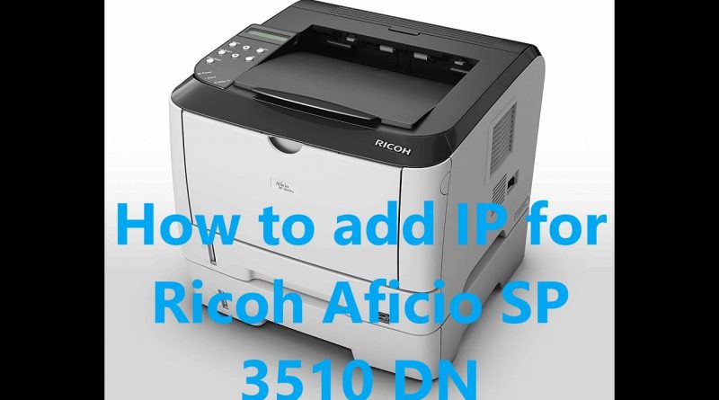 Как включить принтер ricoh aficio sp 3510