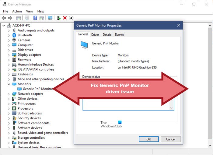 Fix Generic Pnp Monitor Driver Issue On Windows 1110