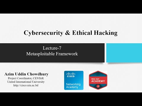 Cybersecurity & Ethical Hacking-Lecture-7: Metasploitable Framework