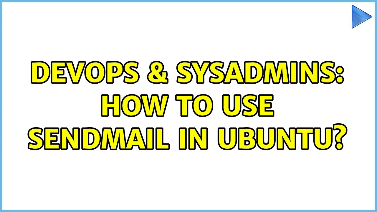 Настройка sendmail в ubuntu