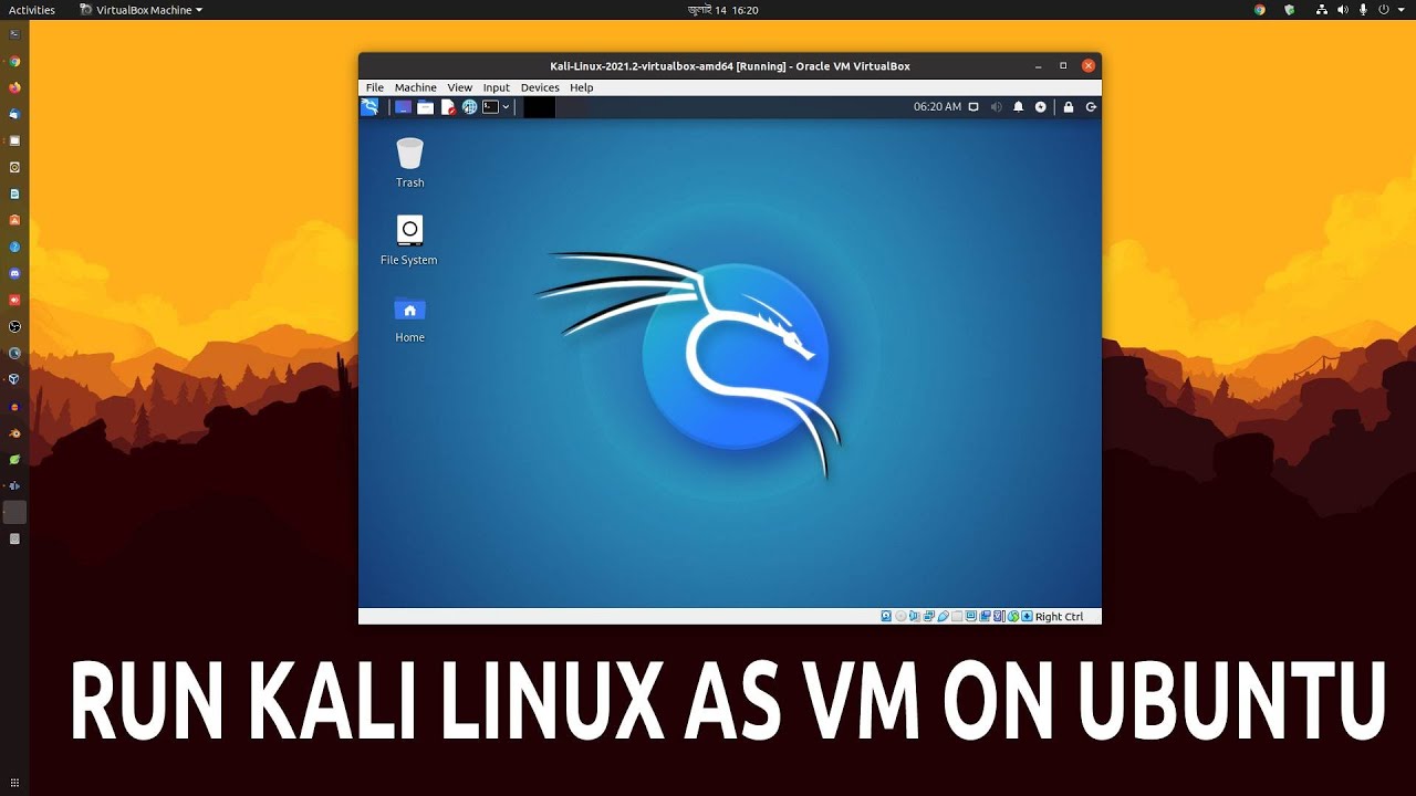kali linux virtual box image