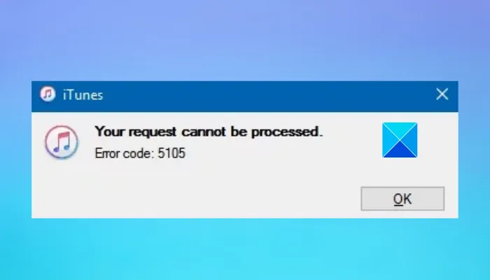 Fix iTunes error 5105 in Windows 10