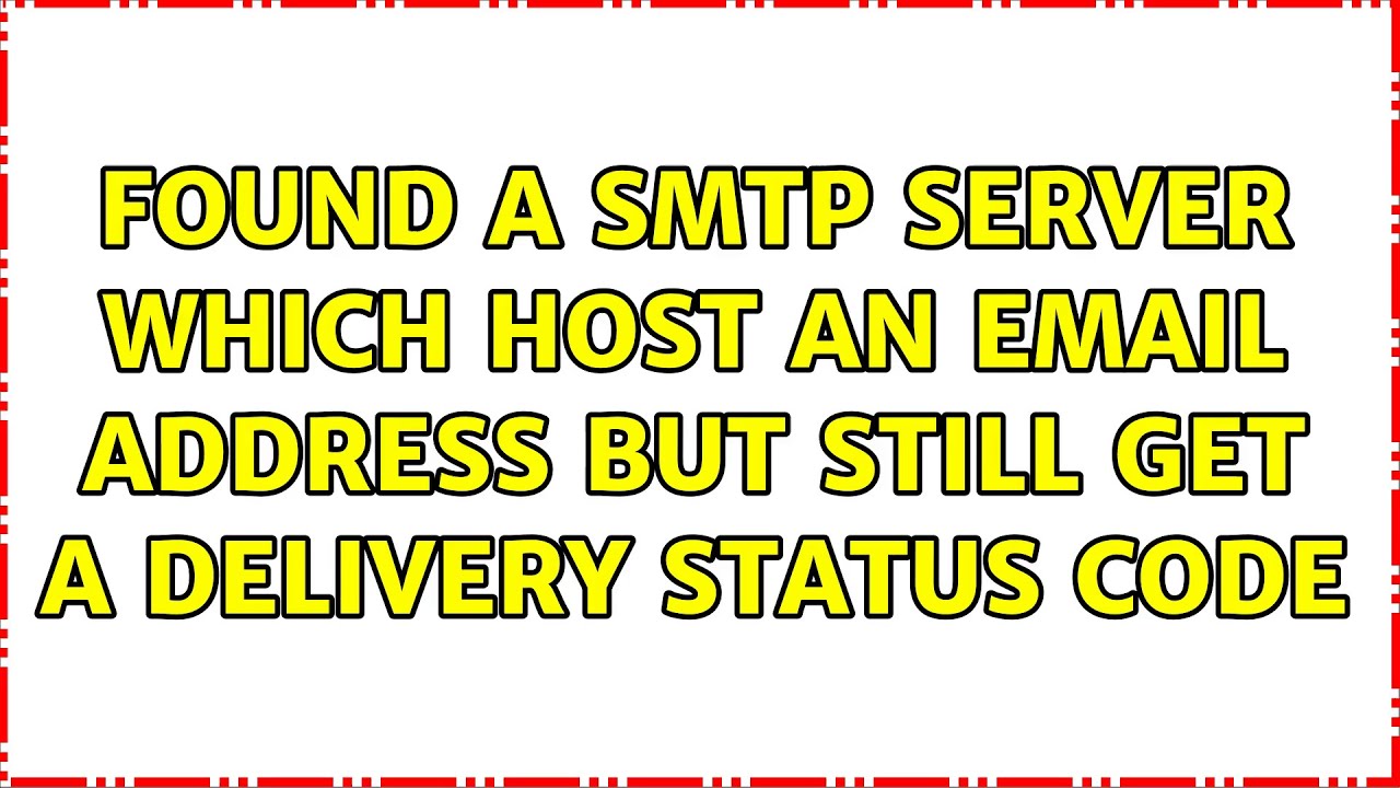 Server SMTP yang Mengalami Masalah