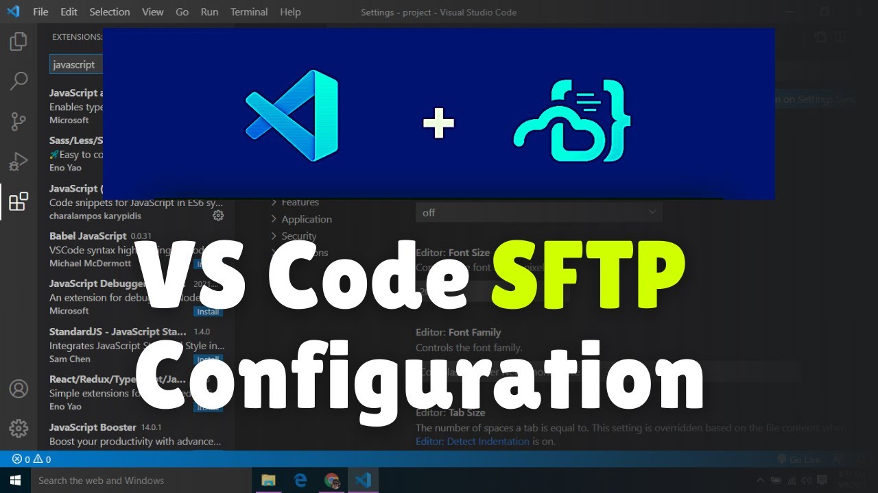 Visual studio code sftp настройка