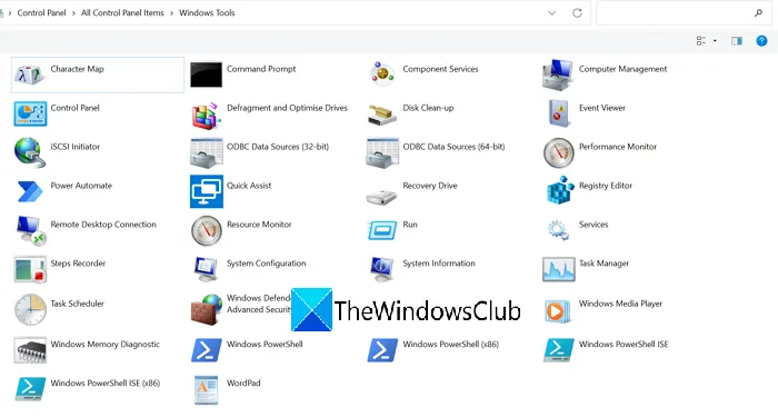 How To Open Windows Tools In Windows 11