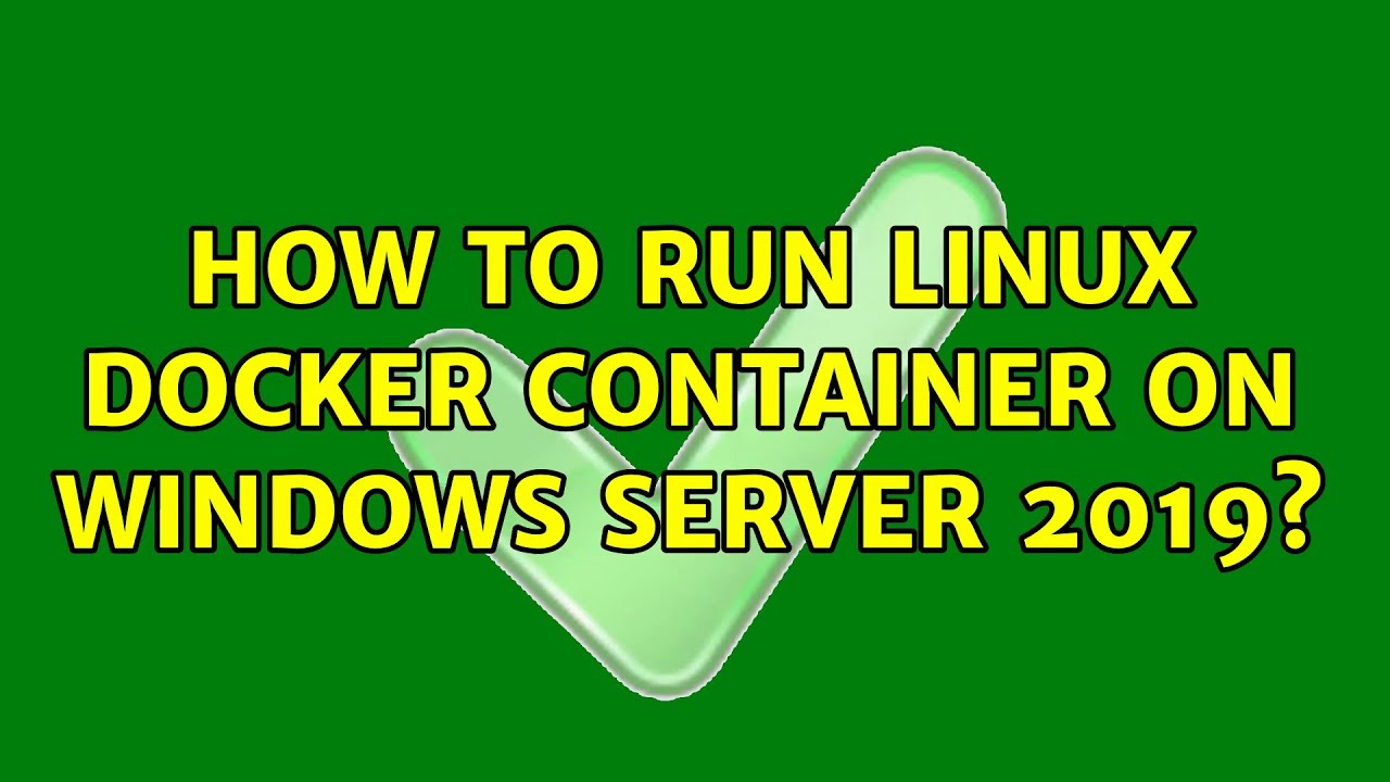 How To Run Linux Docker Container On Mac