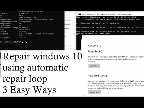 Repair windows 10 using automatic repair loop 3 Easy Ways