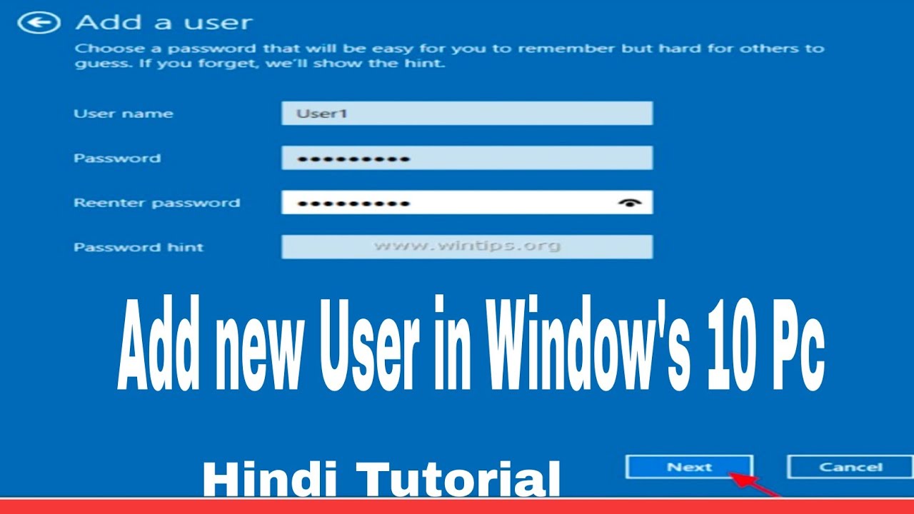 windows 10 create account cmd