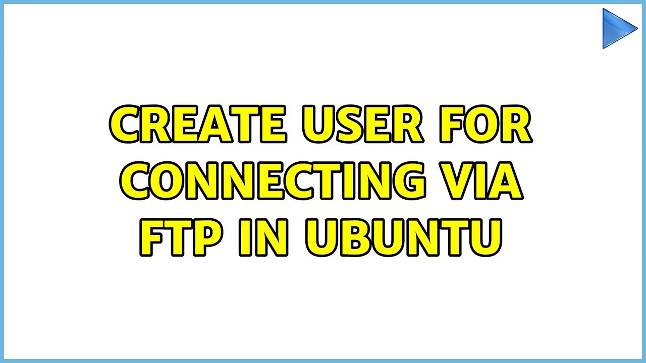 create ftp server ubuntu
