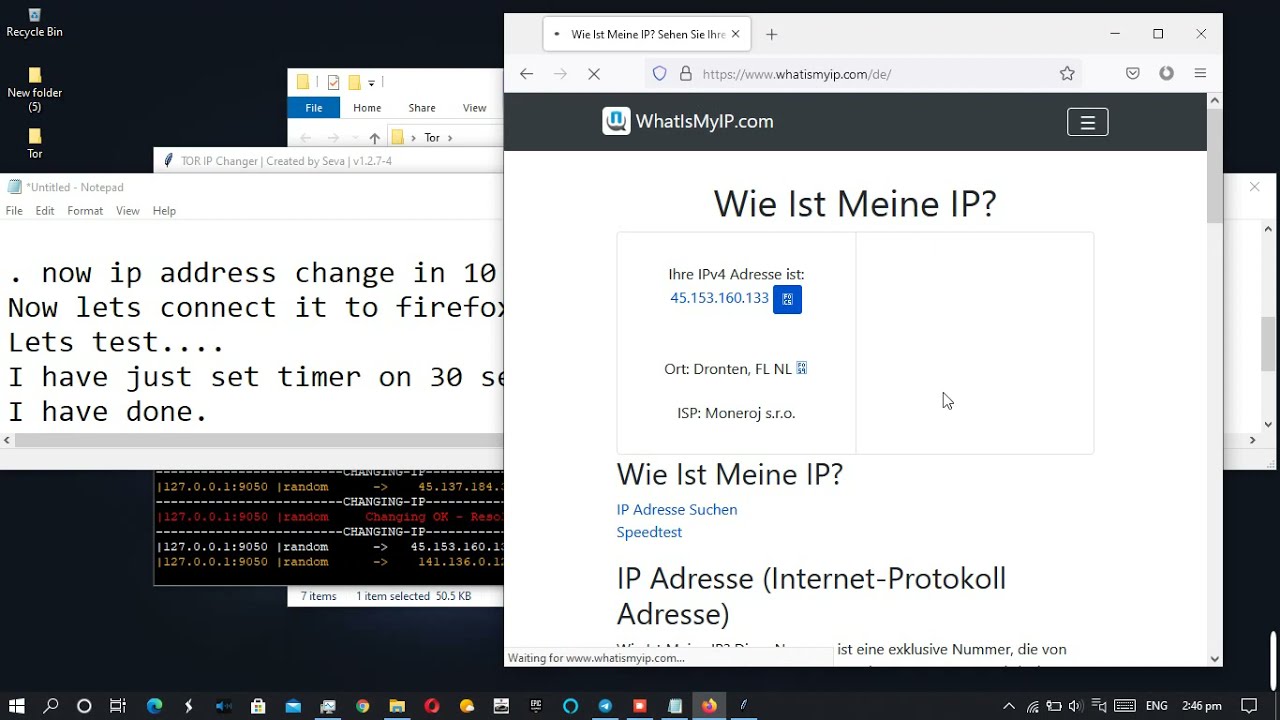 change how often tor switches ip slow