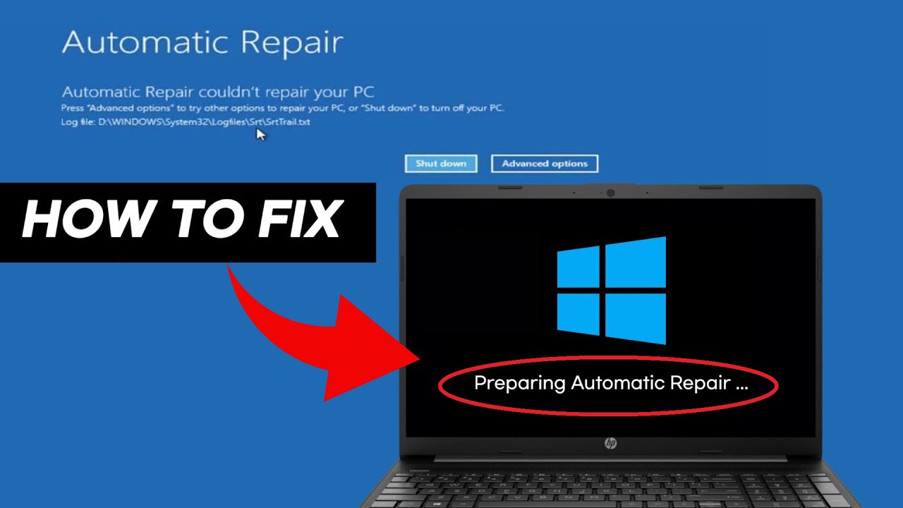 Fix Preparing Automatic Repair Loop In Windows Blue Screen Automatic Repair