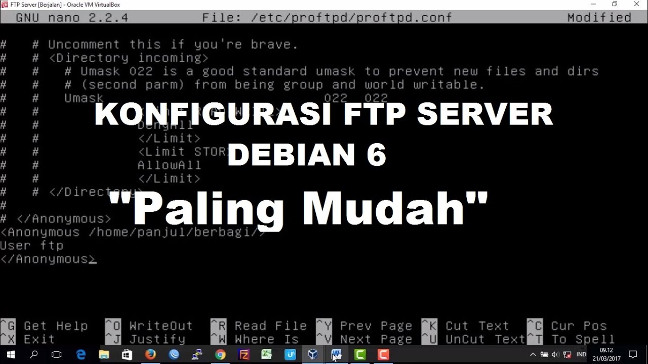 Tutorial Konfigurasi Debian Konfigurasi Ftp Server Debian Hot Hot Sex
