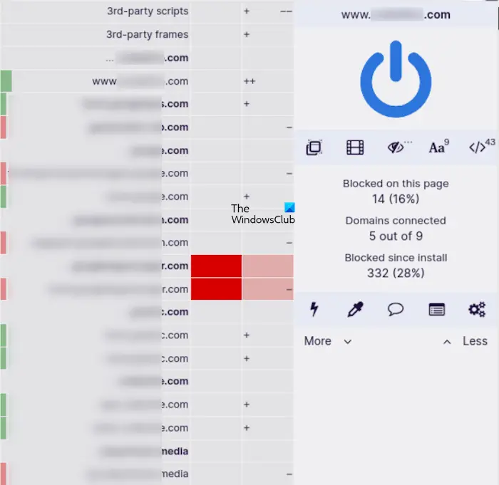 Block trackers globally