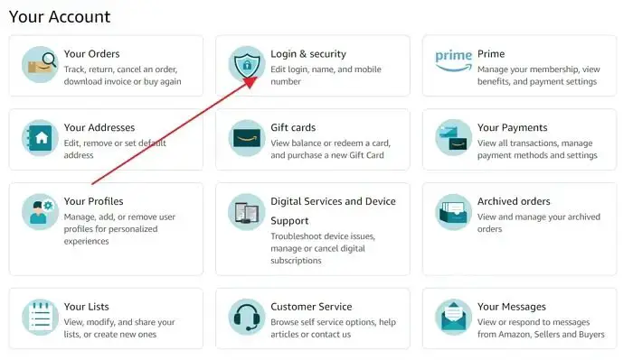 Amazon Login and Security passkey