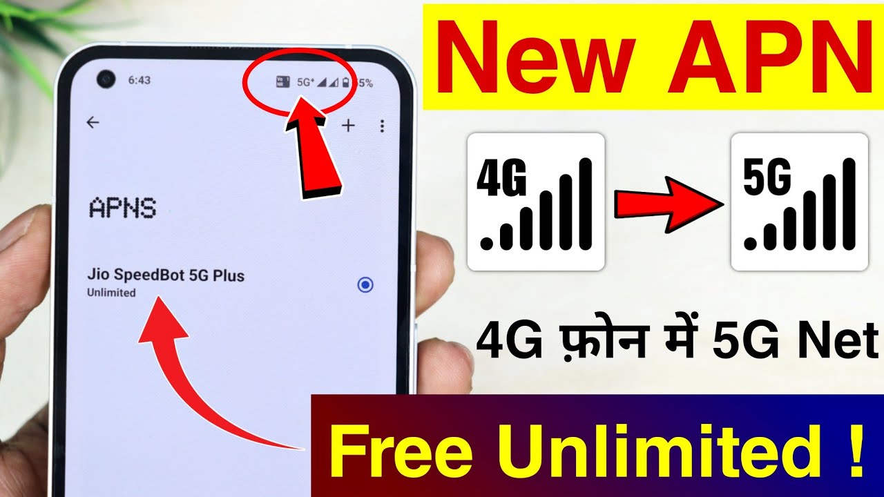 New APN Setting To Enable 5G Internet In 4G Phone | Jio APN | 4G Phone ...