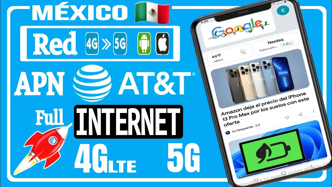 Nuevo APN 4GLTE Y 5G para AT&T de México 2023