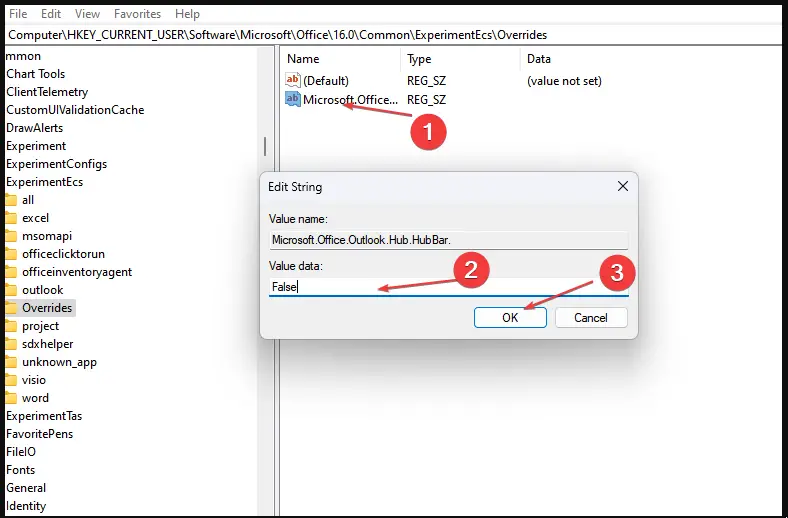 move Outlook toolbar from side to bottom
