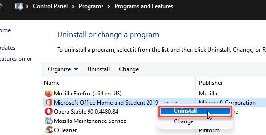 Uninstall and reinstall Office