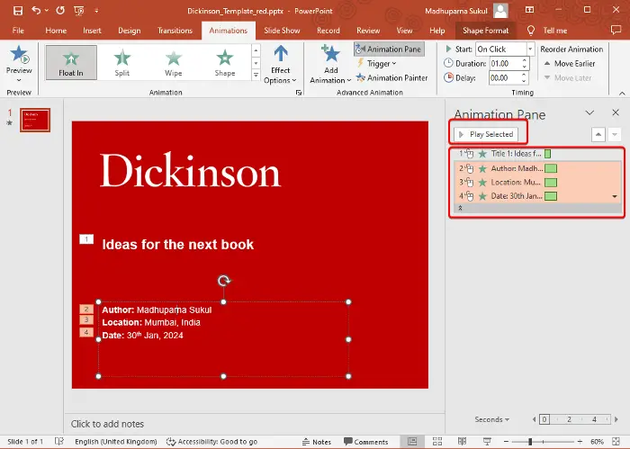 Animations not working in PowerPoint on Windows