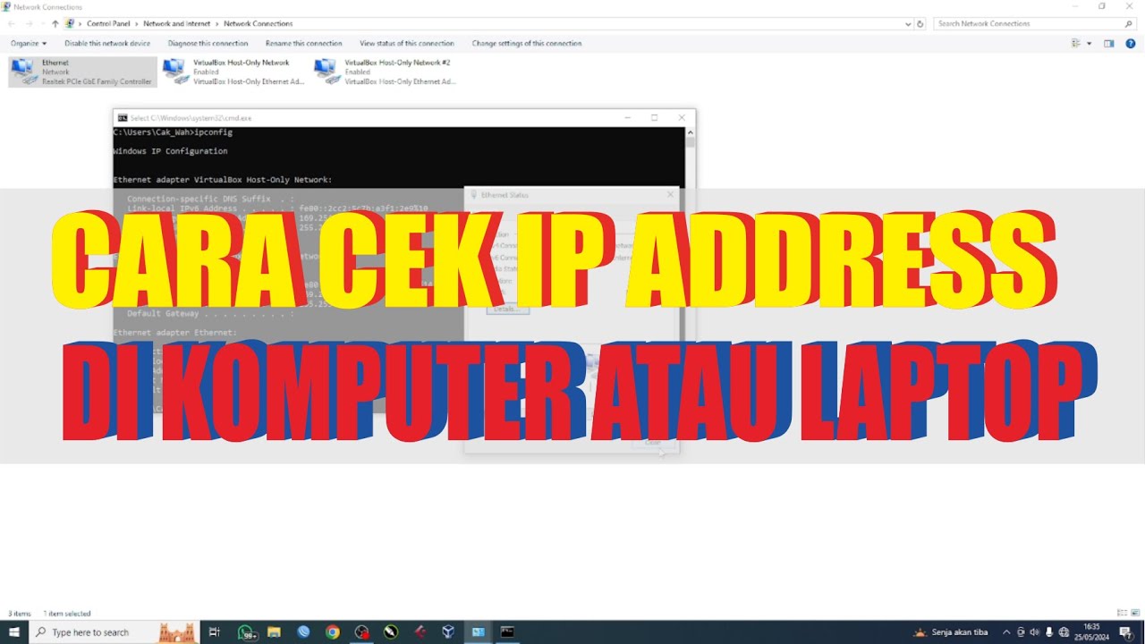 Cara Melihat Atau Mengecek Ip Address Di Komputer Atau Laptop