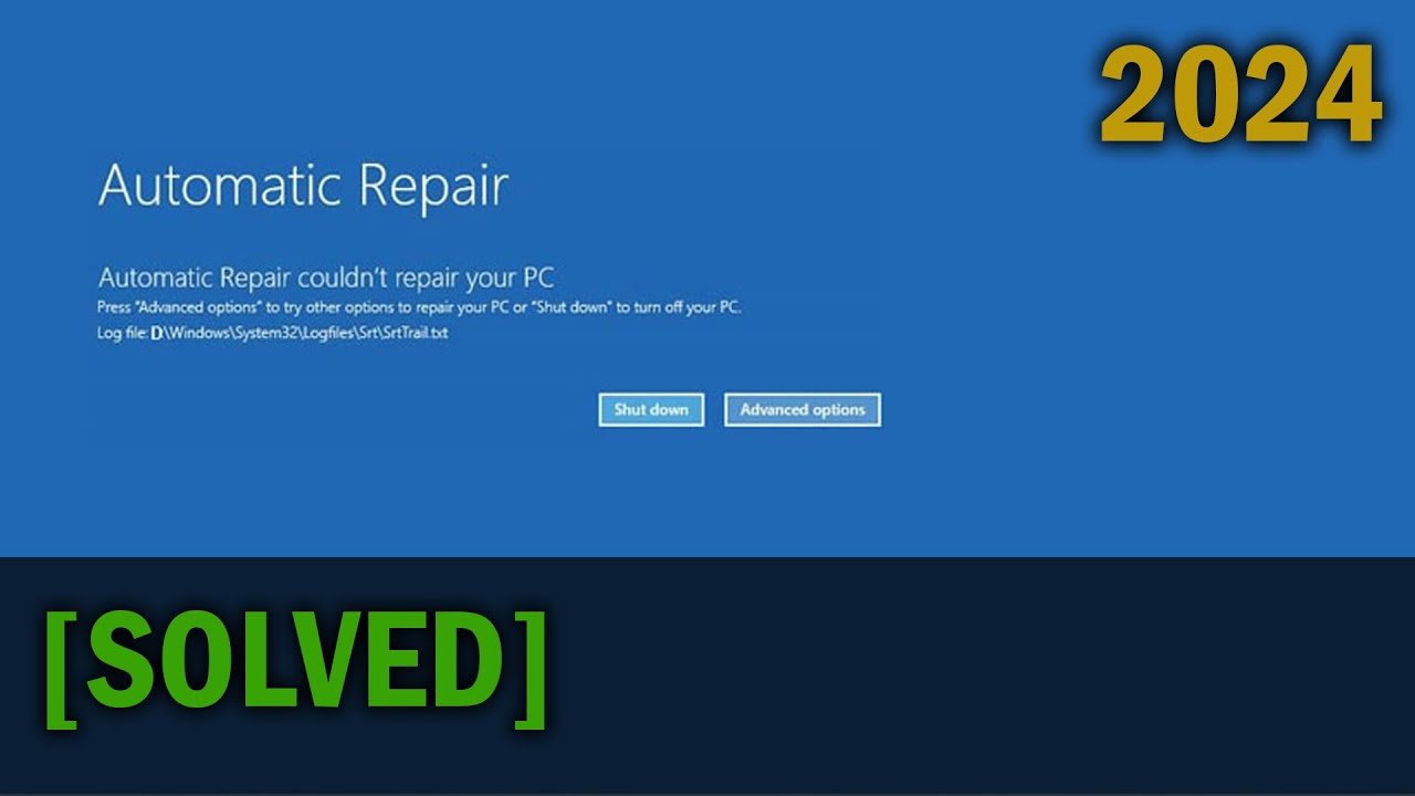 How To Fix Automatic Repair Loop In Windows 11/10, Startup Repair, Blue ...