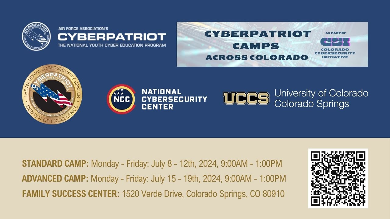 Colorado AFA CyberPatriot 2024 Summer Camp Colorado Springs